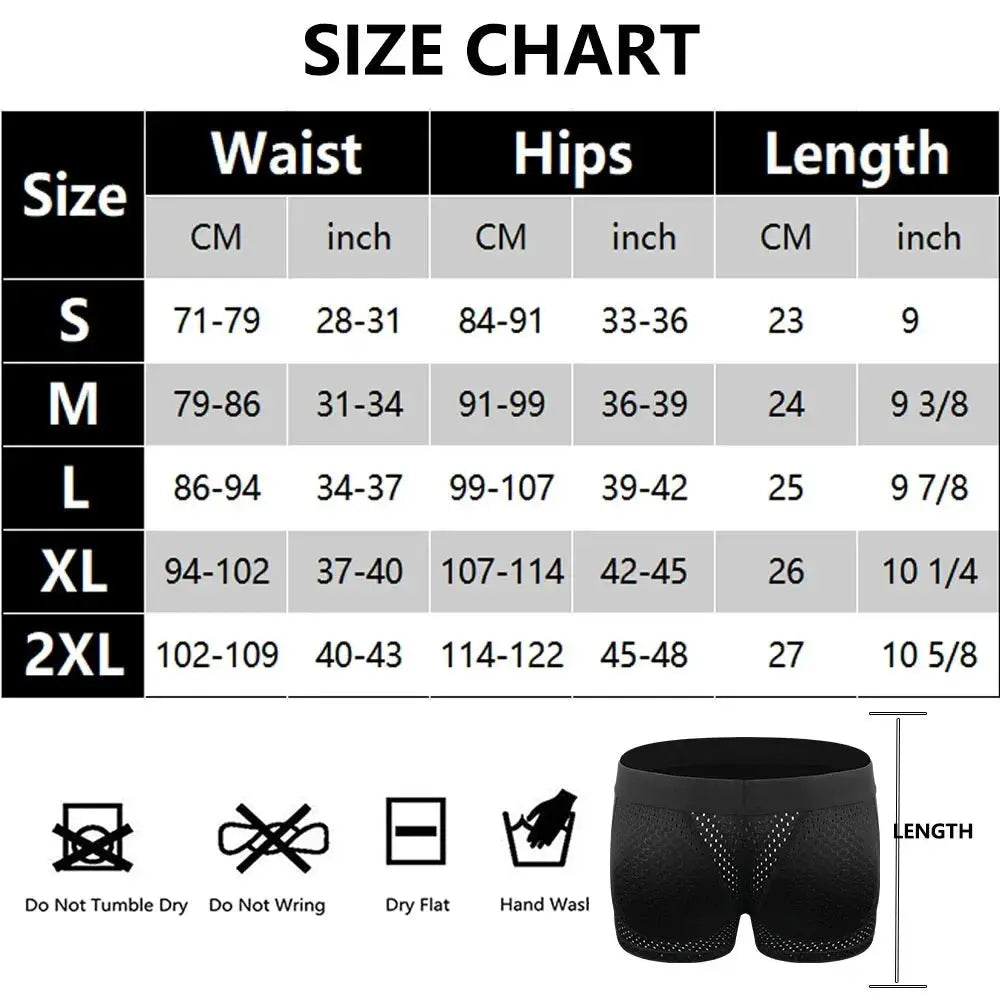 Men's Hip - Lift Body Shaper Briefs - WOWihte
