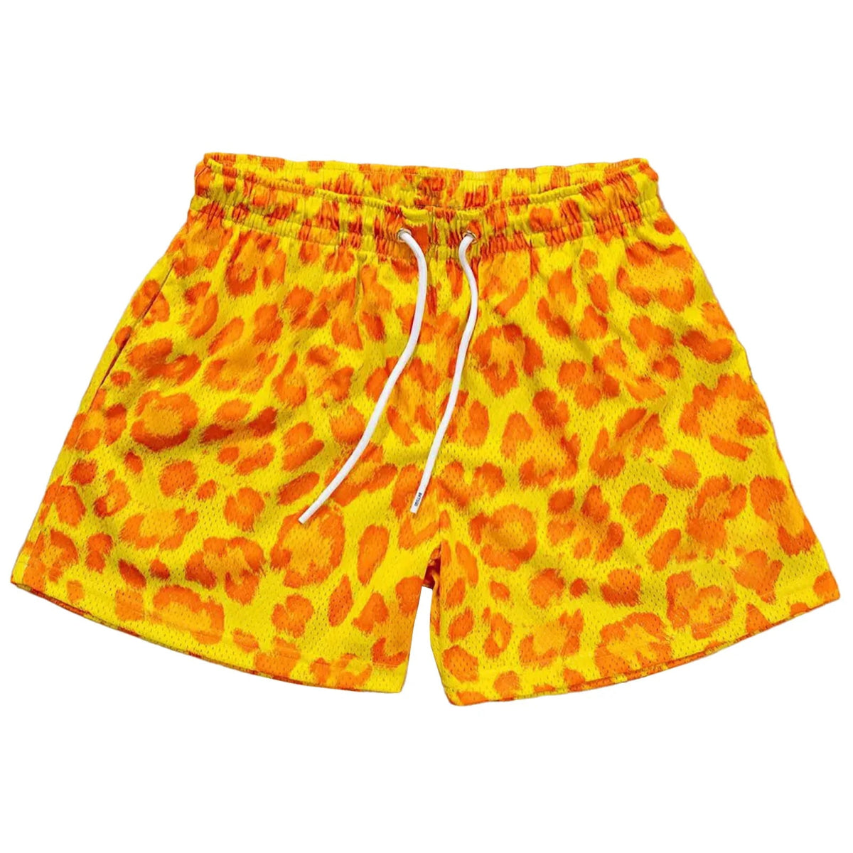 Men's Leopard Quick - Dry Beach Shorts - WOWihte