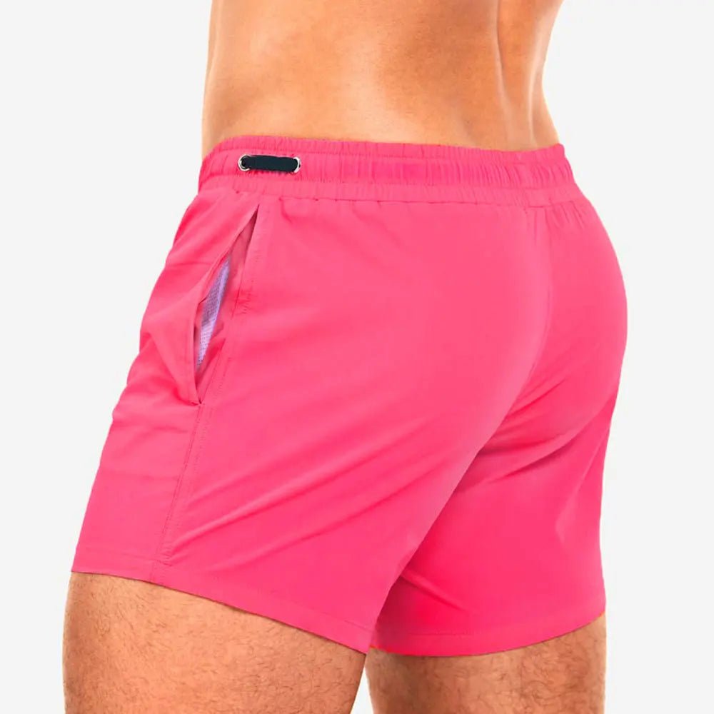 Men's Mesh - Lined Swim Shorts - WOWihte
