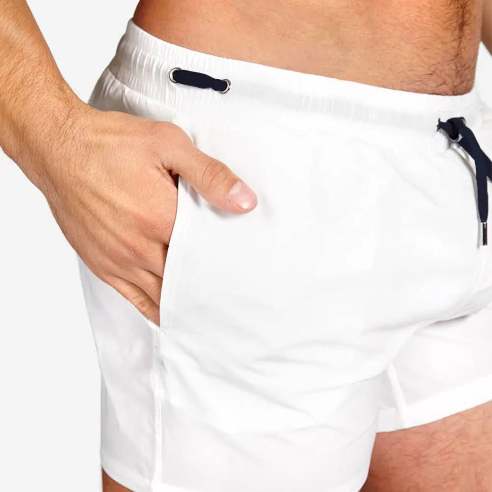 Men's Mesh - Lined Swim Shorts - WOWihte