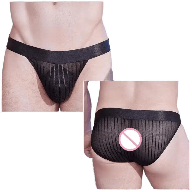 Men's Mesh Pouch Briefs - WOWihte