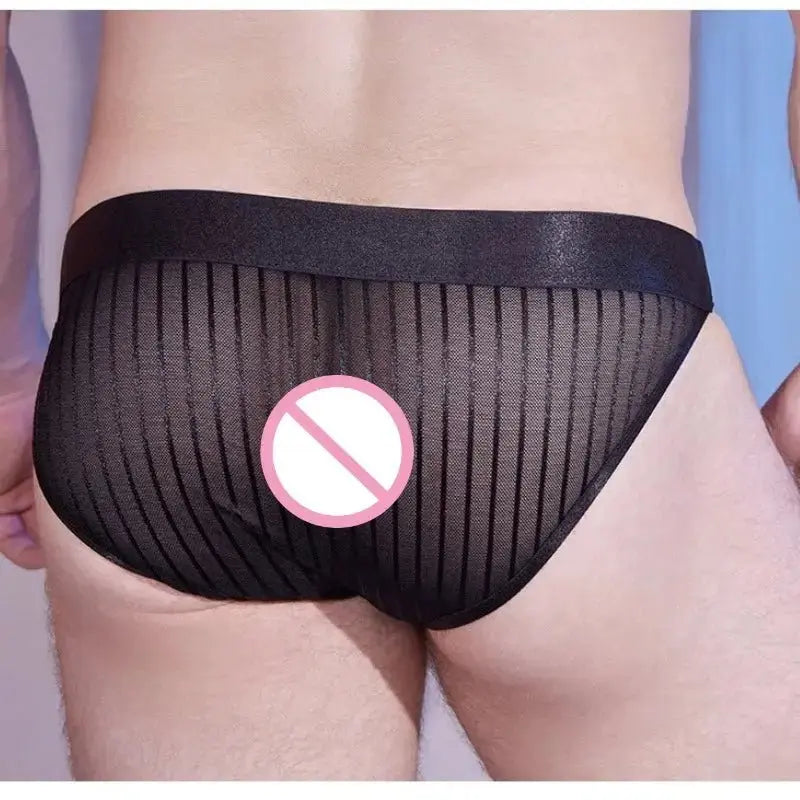 Men's Mesh Pouch Briefs - WOWihte