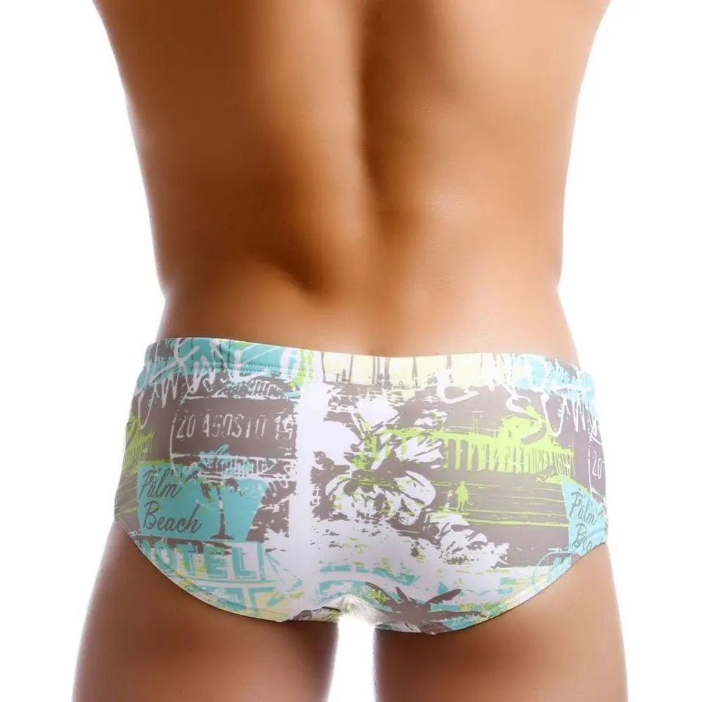 Men's Palm Beach Swim Trunks - WOWihte