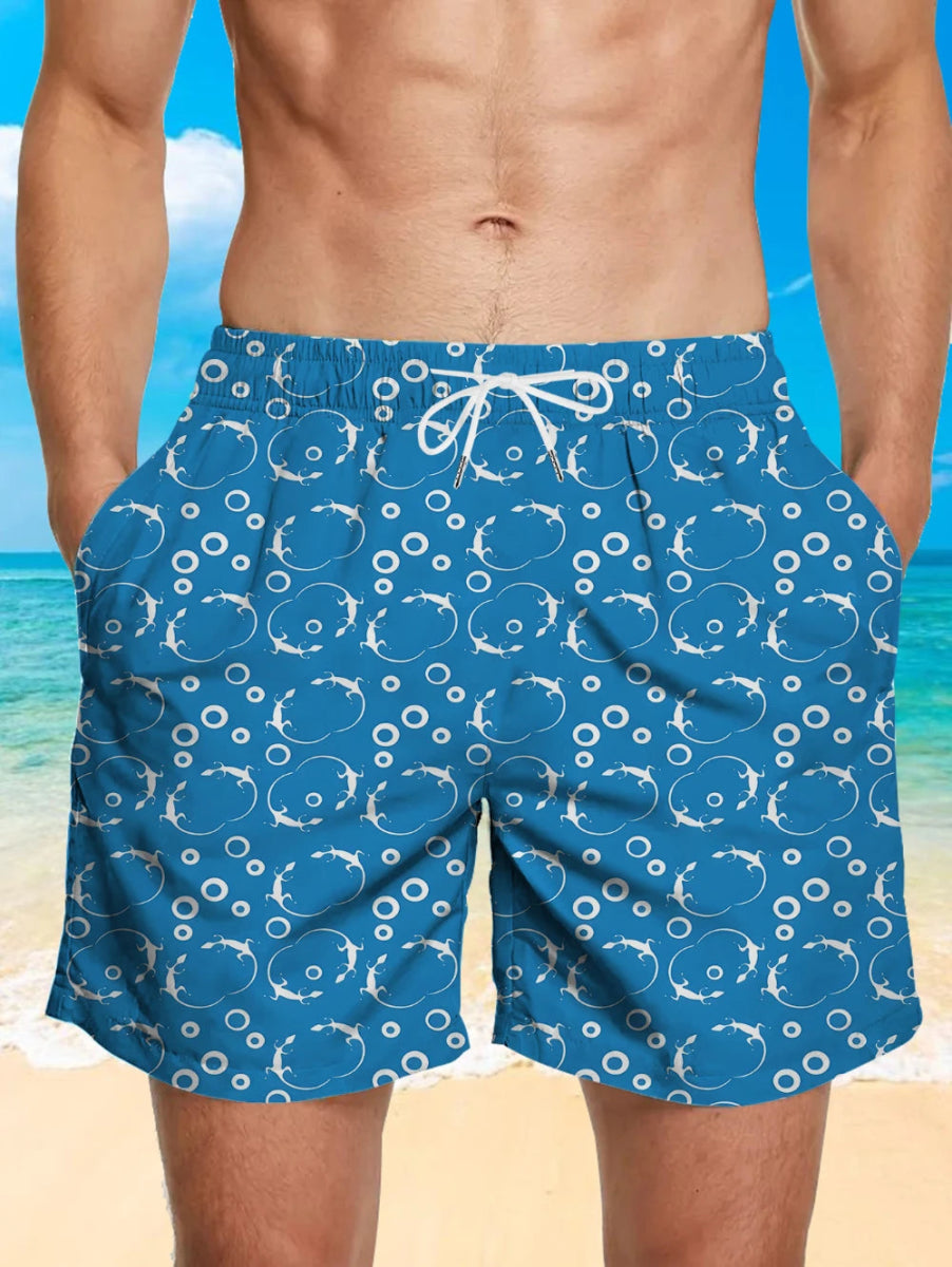 Men's Quick - Dry 3D Swimshorts - WOWihte