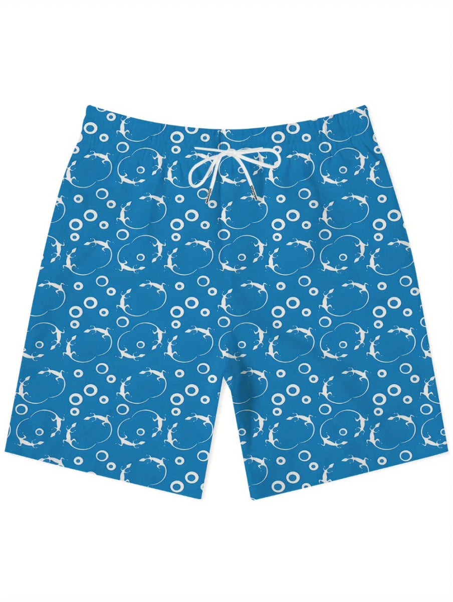 Men's Quick - Dry 3D Swimshorts - WOWihte