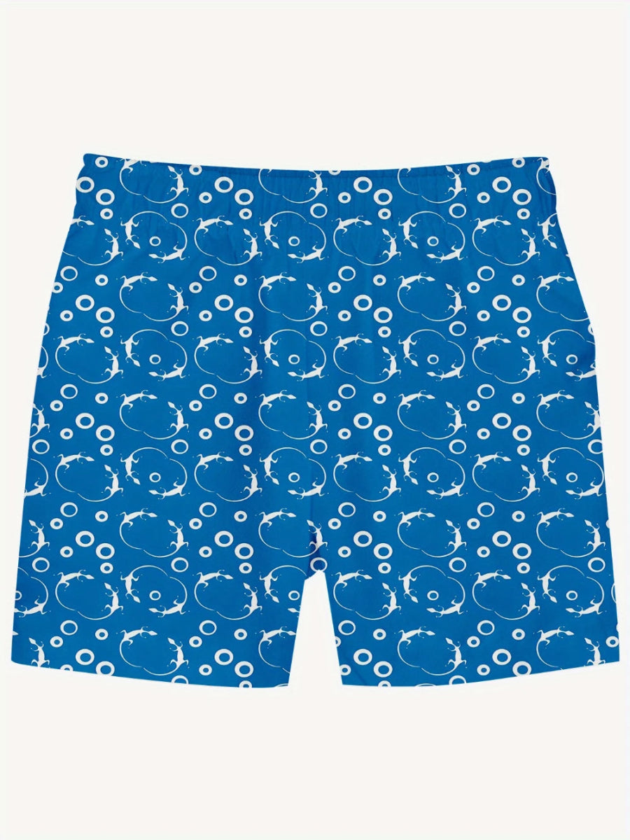 Men's Quick - Dry 3D Swimshorts - WOWihte