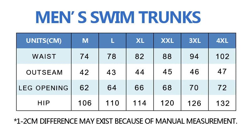 Men's Quick - Dry Adjustable Swim Shorts - WOWihte