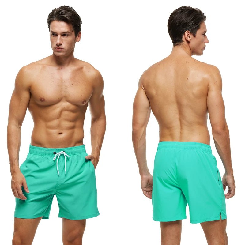 Men's Quick - Dry Adjustable Swim Shorts - WOWihte
