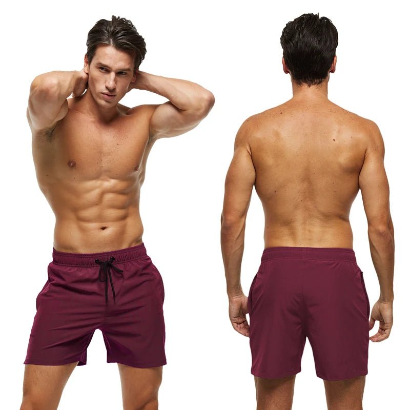 Men's Quick - Dry Adjustable Swim Shorts - WOWihte