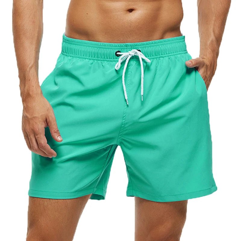 Men's Quick - Dry Adjustable Swim Shorts - WOWihte