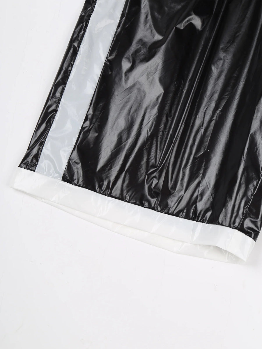 Men's Quick - Dry Glossy Striped Trunks - WOWihte