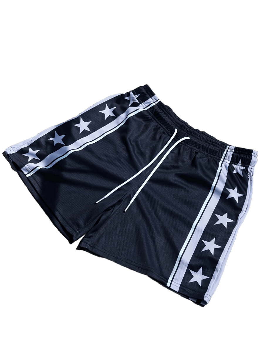 Men's Quick - Dry Star Swim Shorts - WOWihte