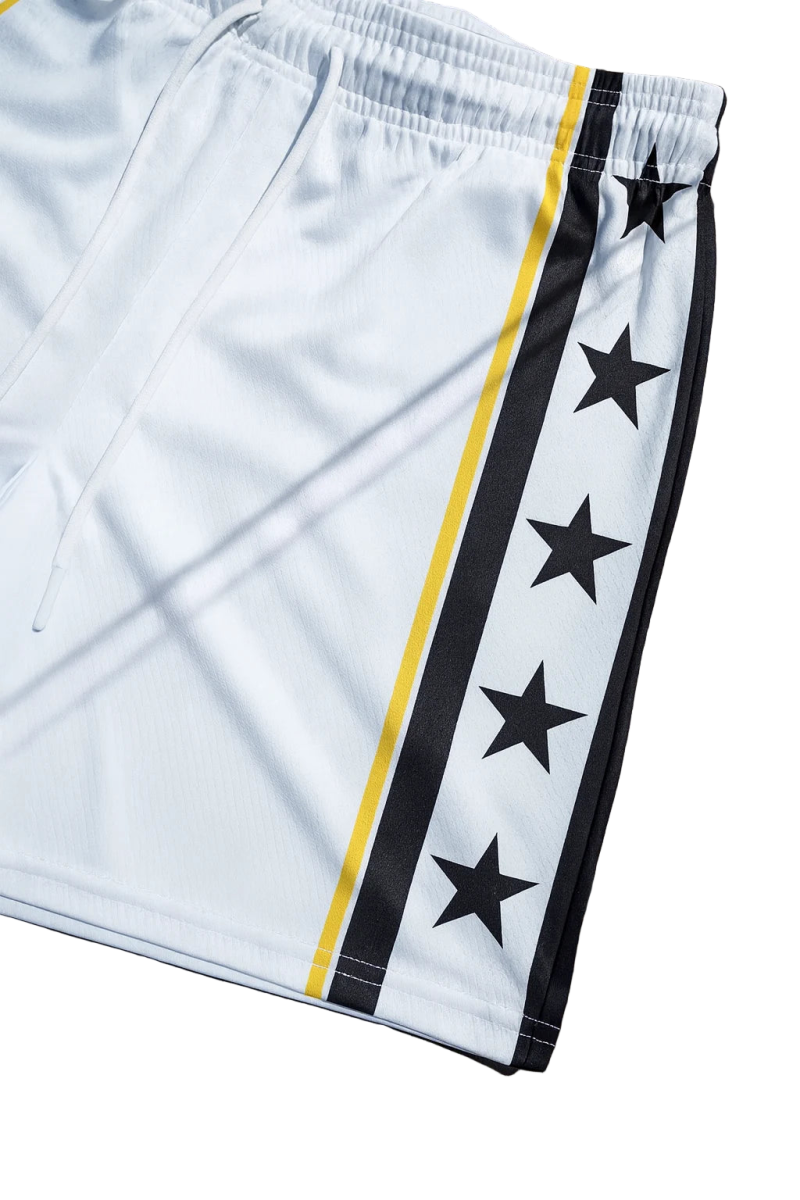 Men's Quick - Dry Star Swim Shorts - WOWihte