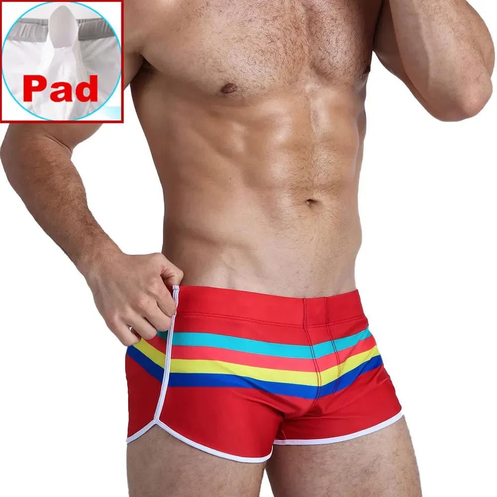Men's Quick Dry Swim Trunks - WOWihte