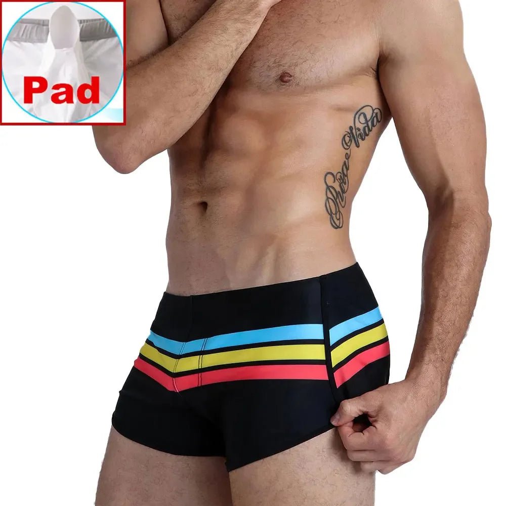 Men's Quick Dry Swim Trunks - WOWihte