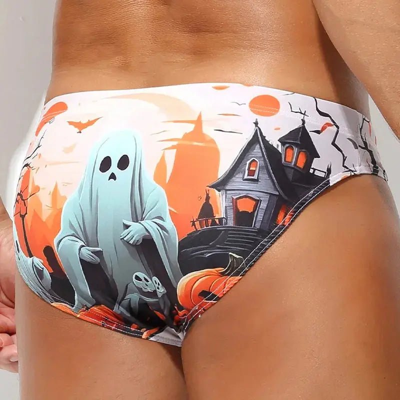 Men's Sexy Bikini Swimsuit Beach Underwear Board Shorts Surfing Man Bathing Briefs Breathable Stretch Underpants - WOWihte