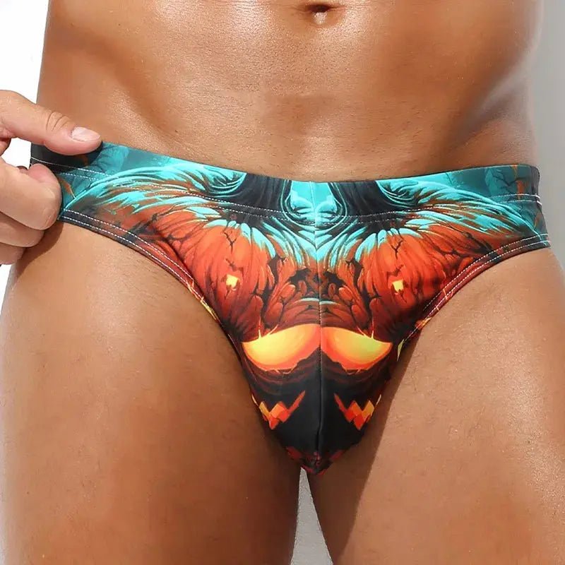 Men's Sexy Bikini Swimsuit Beach Underwear Board Shorts Surfing Man Bathing Briefs Breathable Stretch Underpants - WOWihte