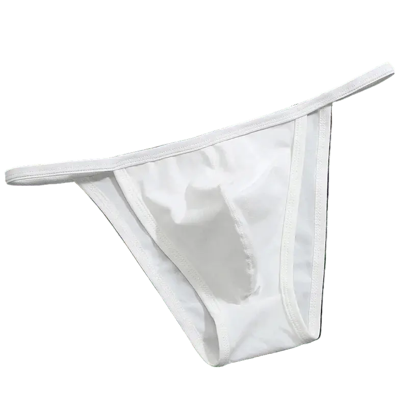Men's Sexy Brief Underwear Cotton Breathable Low Waist Boxers - WOWihte