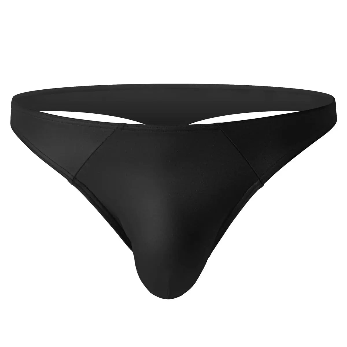 Men's Sexy Patent Leather T - Back Thong Underwear - WOWihte