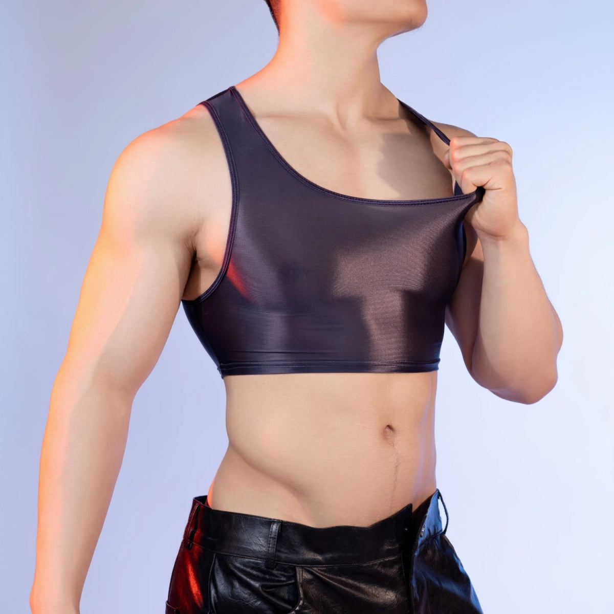 Men's Sexy Sleeveless Crop Tops - WOWihte