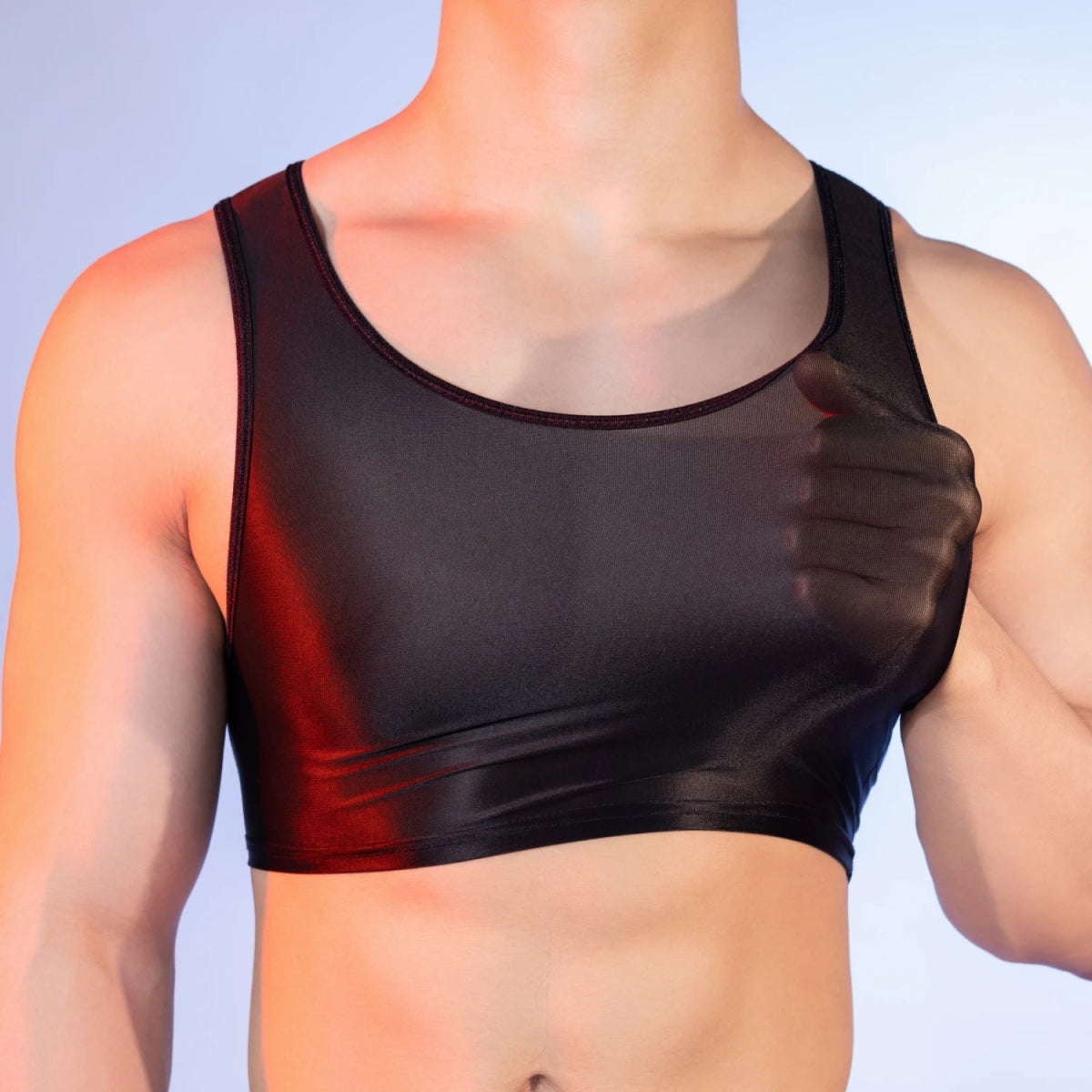 Men's Sexy Sleeveless Crop Tops - WOWihte