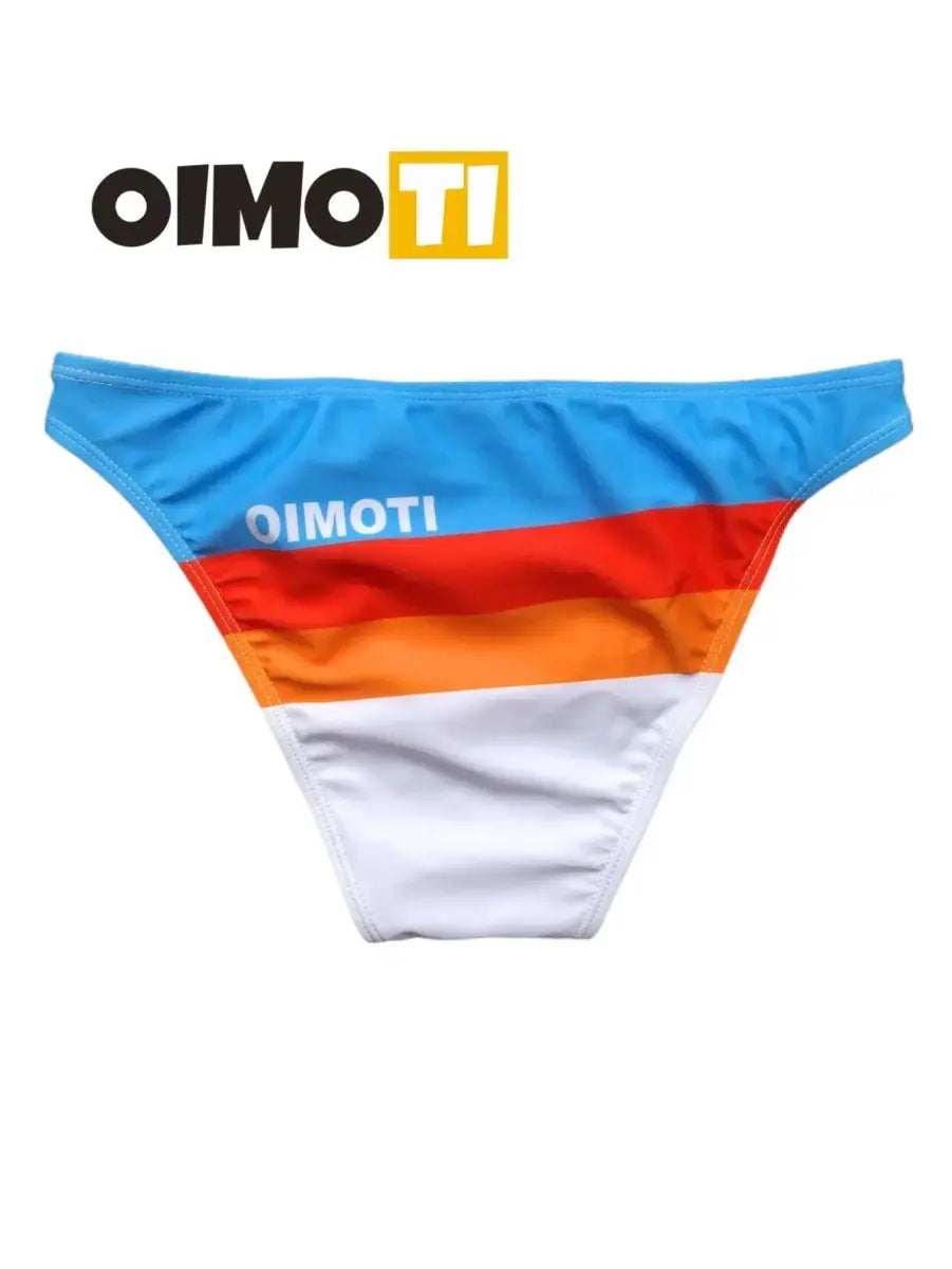 Men's sexy swimming briefs Hot spring pants High elastic swimming trunks - WOWihte