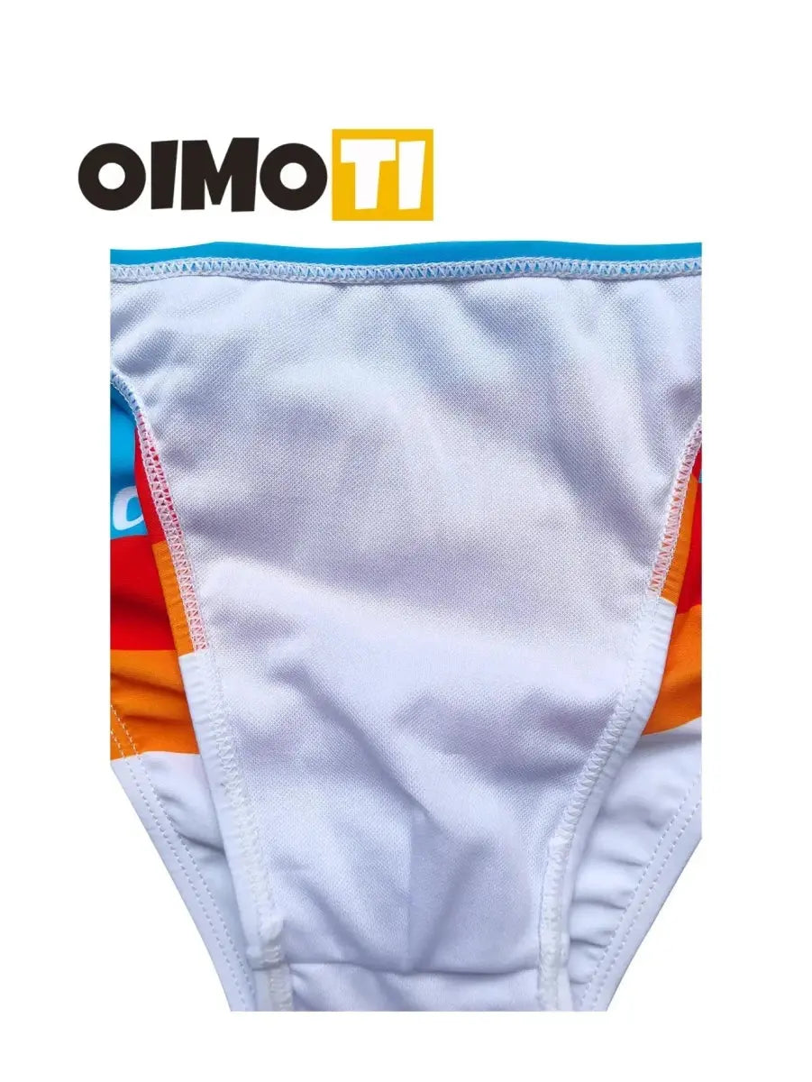 Men's sexy swimming briefs Hot spring pants High elastic swimming trunks - WOWihte