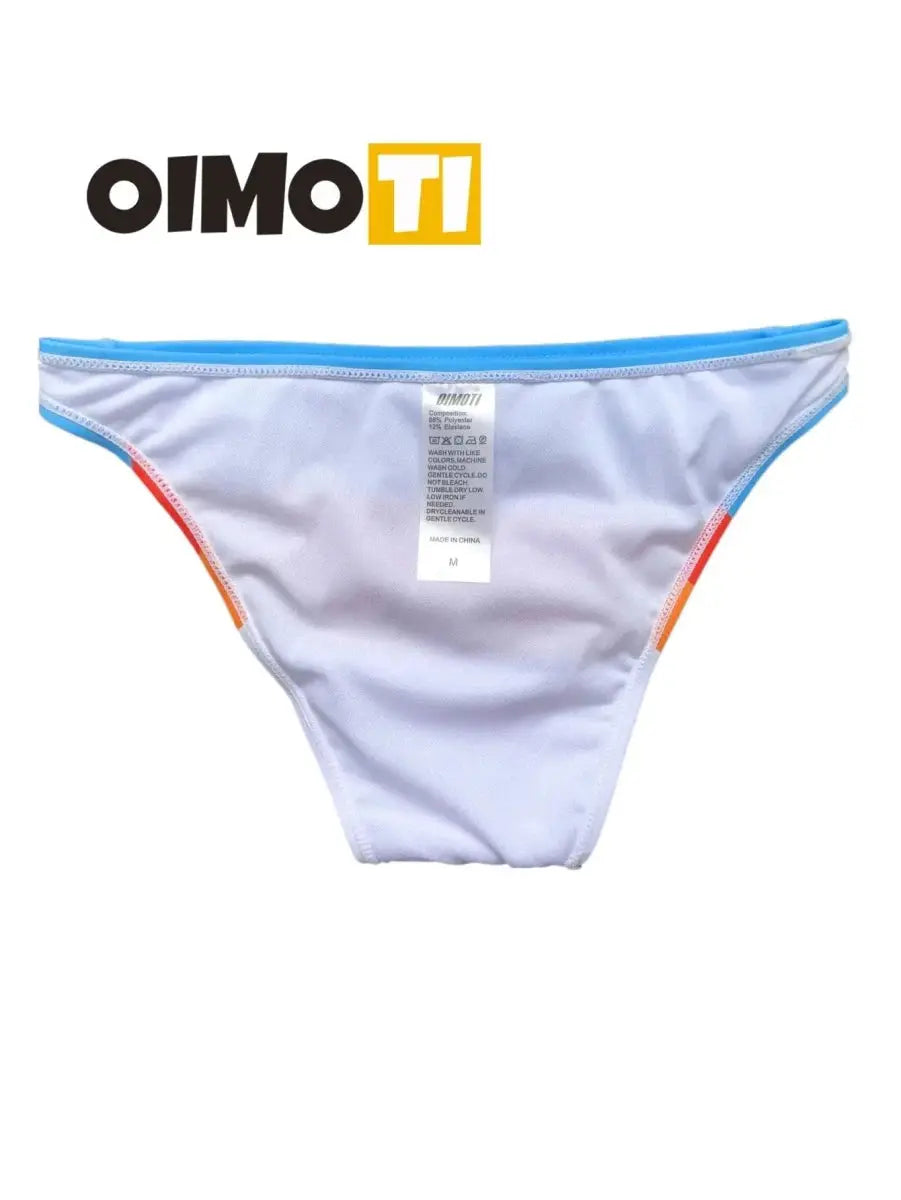 Men's sexy swimming briefs Hot spring pants High elastic swimming trunks - WOWihte