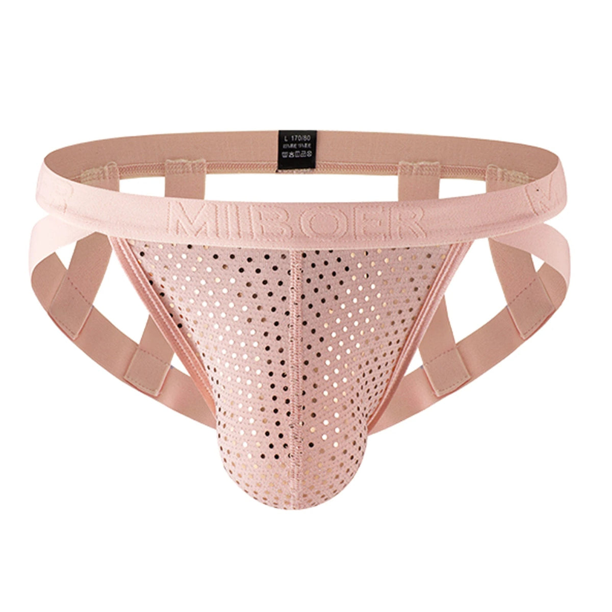 Men's Shiny Sequin Jockstrap - WOWihte