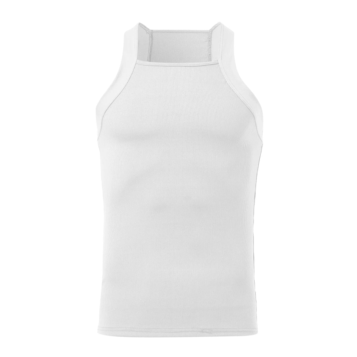 Men's Solid Color Tank Tops - WOWihte