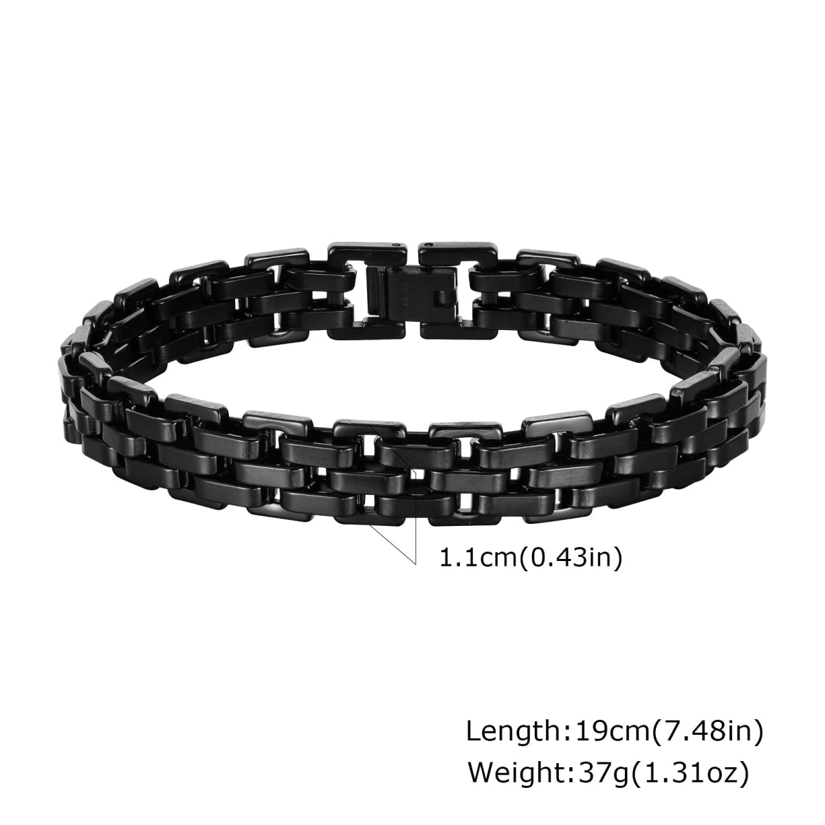 Men's Stainless Steel Link Bracelet - WOWihte