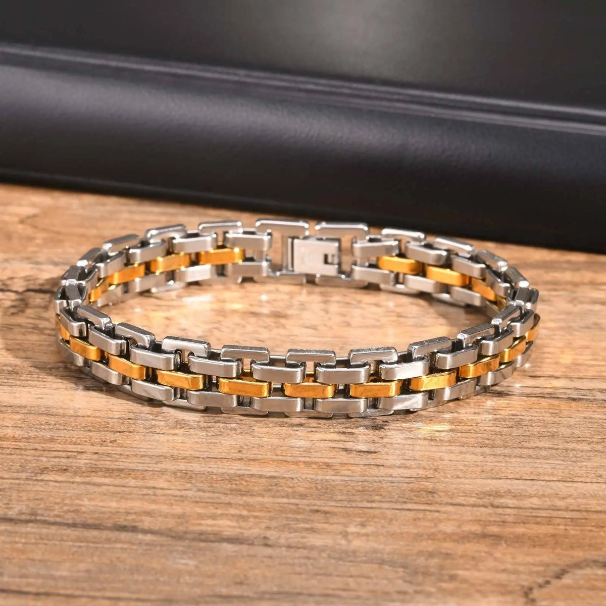 Men's Stainless Steel Link Bracelet - WOWihte