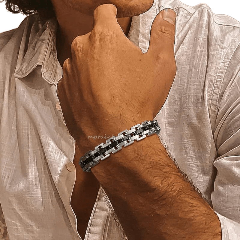 Men's Stainless Steel Link Bracelet - WOWihte