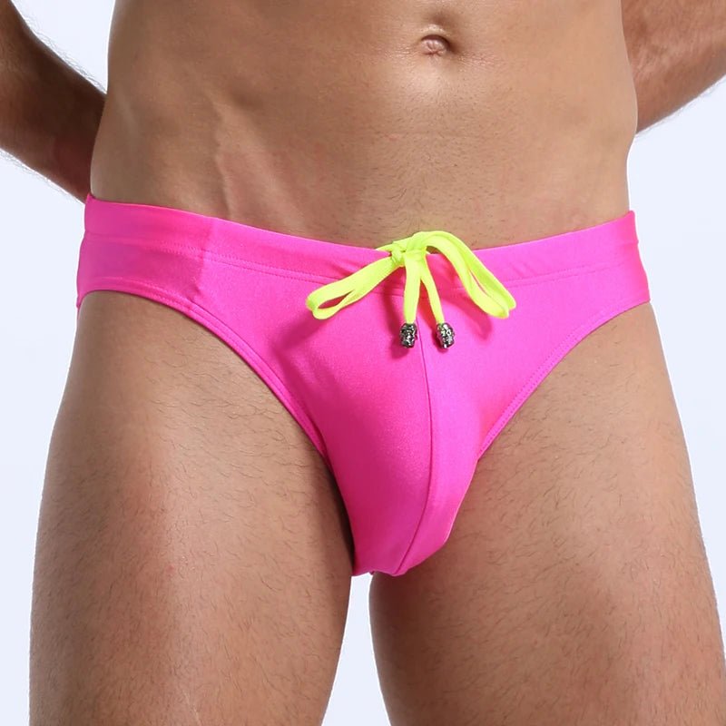 Men's Swim Briefs Beach Shorts - WOWihte