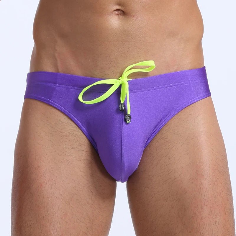 Men's Swim Briefs Beach Shorts - WOWihte