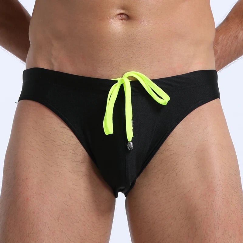 Men's Swim Briefs Beach Shorts - WOWihte