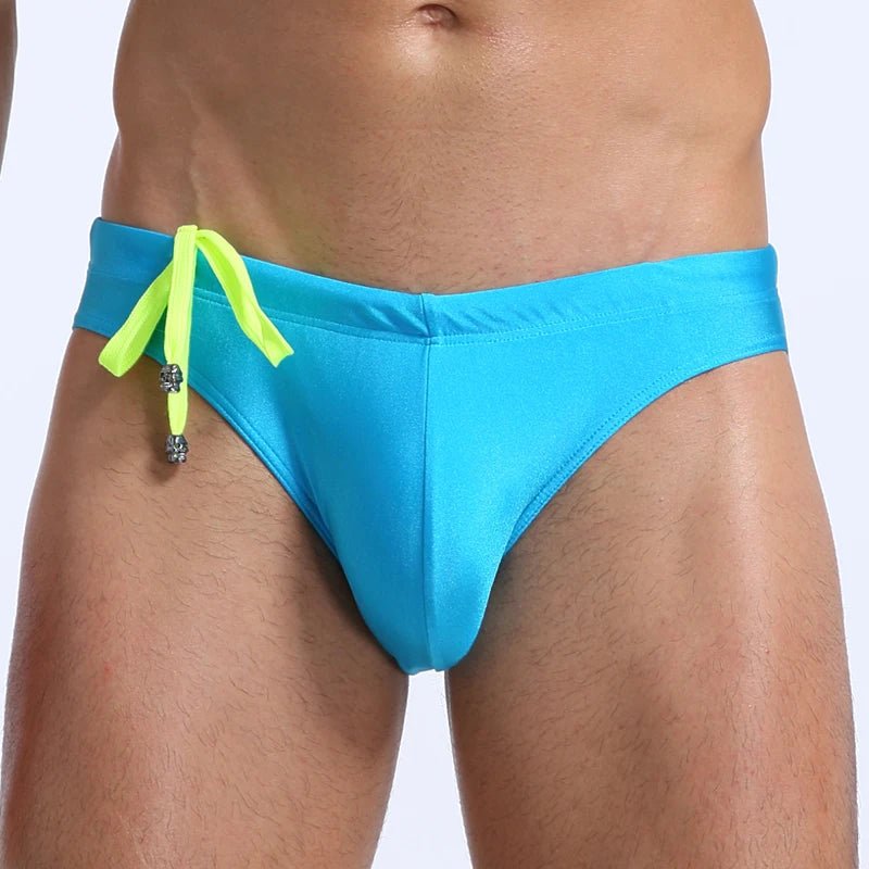 Men's Swim Briefs Beach Shorts - WOWihte