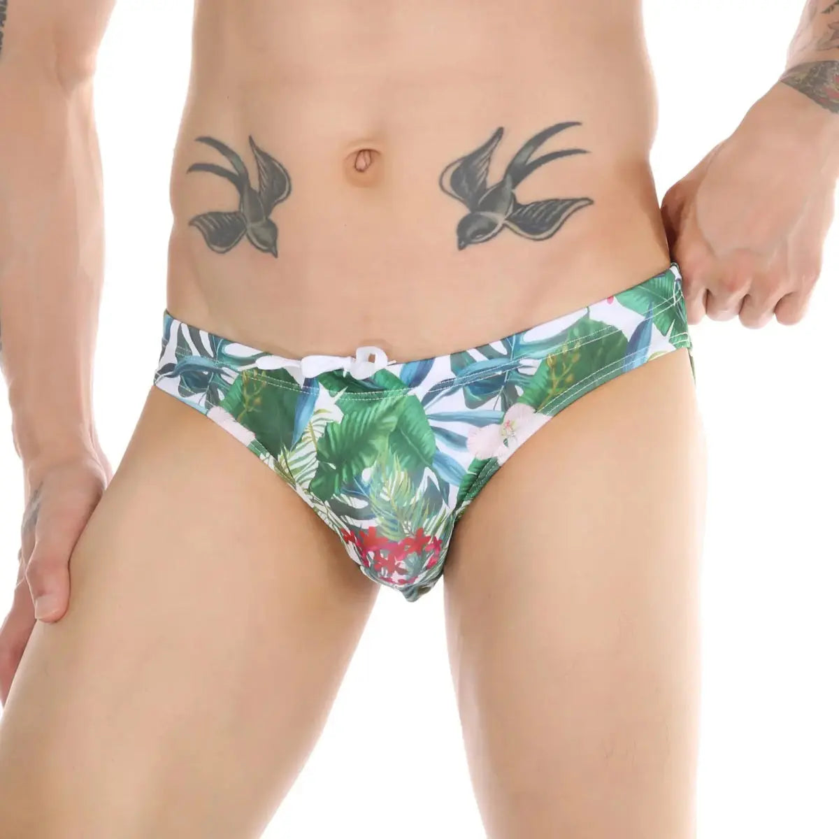 Men's Swim Briefs Sexy Beachwear Swimsuit Trunks - WOWihte
