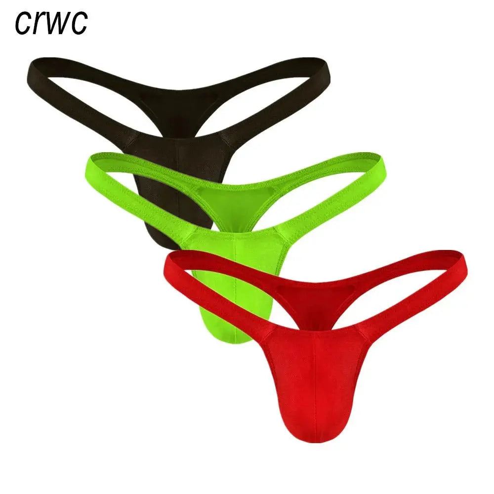 Men's Swimwear T - back Thong Briefs - WOWihte