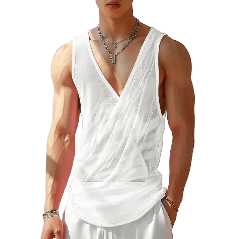 Men's Tank Tops Deconstruction - WOWihte
