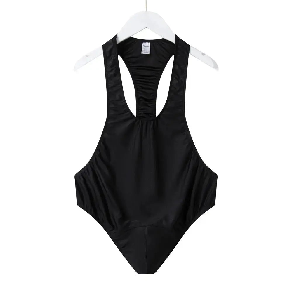 Mens Undershirts Slim Bodysuit Shaper Bikini Briefs Jumpsuits Sexy Gay Underwear Thong Jockstrap Bodywear Sports Bodybuilding - WOWihte