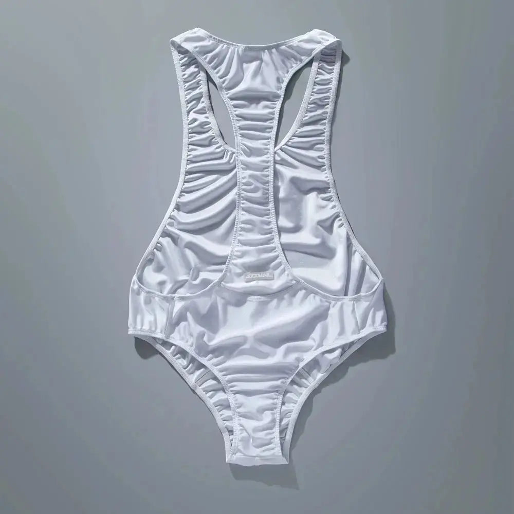 Mens Undershirts Slim Bodysuit Shaper Bikini Briefs Jumpsuits Sexy Gay Underwear Thong Jockstrap Bodywear Sports Bodybuilding - WOWihte