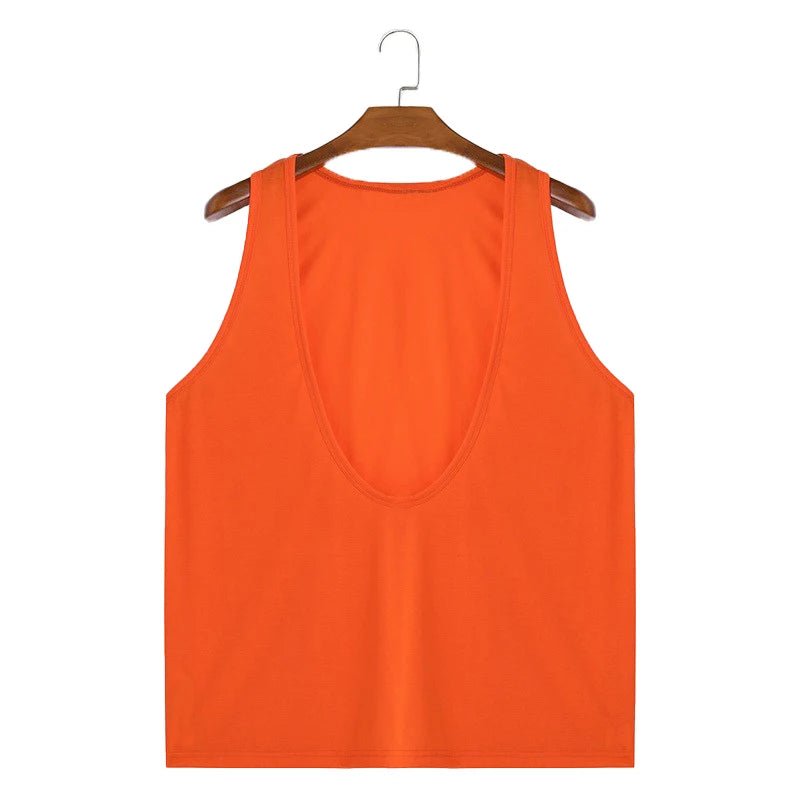 Men's V - Neck Tank Top - WOWihte