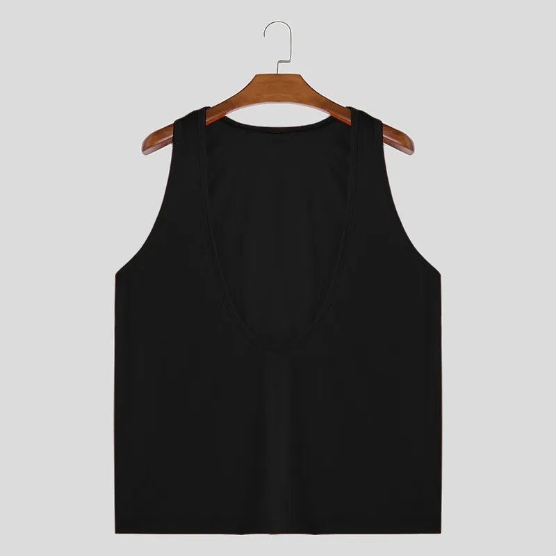 Men's V - Neck Tank Top - WOWihte