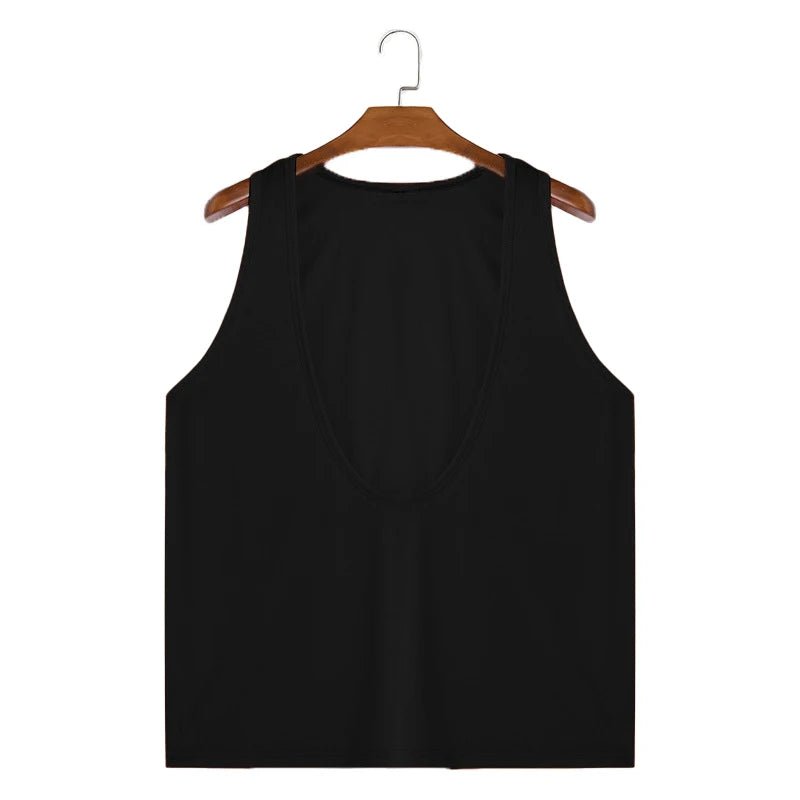 Men's V - Neck Tank Top - WOWihte