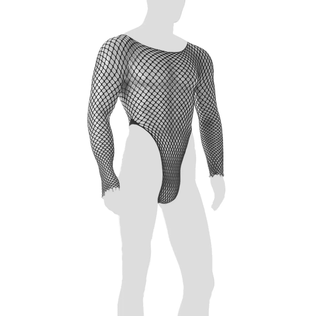 Mesh Fishnet Bodysuit Lingerie - WOWihte