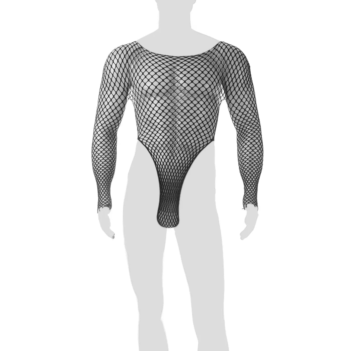 Mesh Fishnet Bodysuit Lingerie - WOWihte