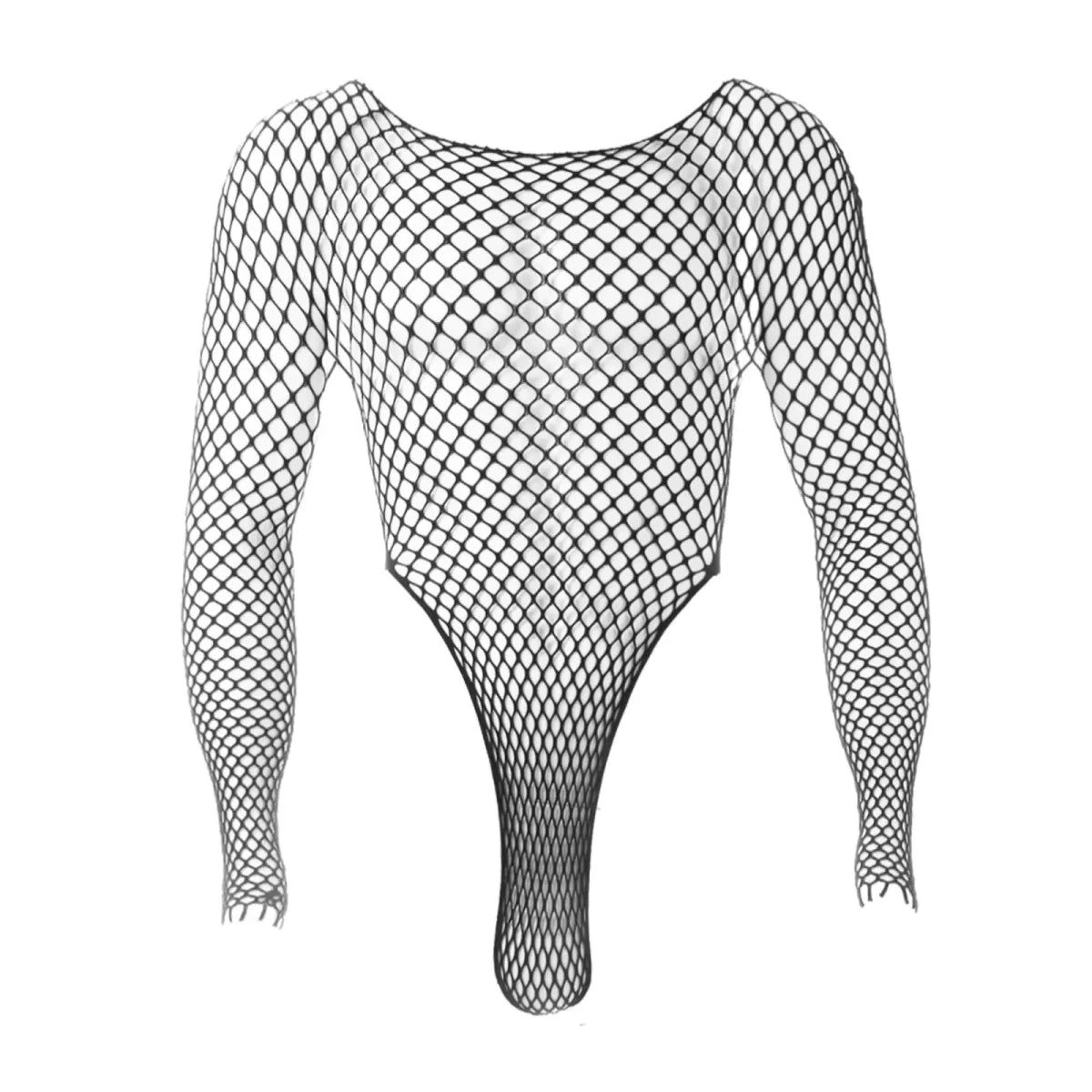 Mesh Fishnet Bodysuit Lingerie - WOWihte