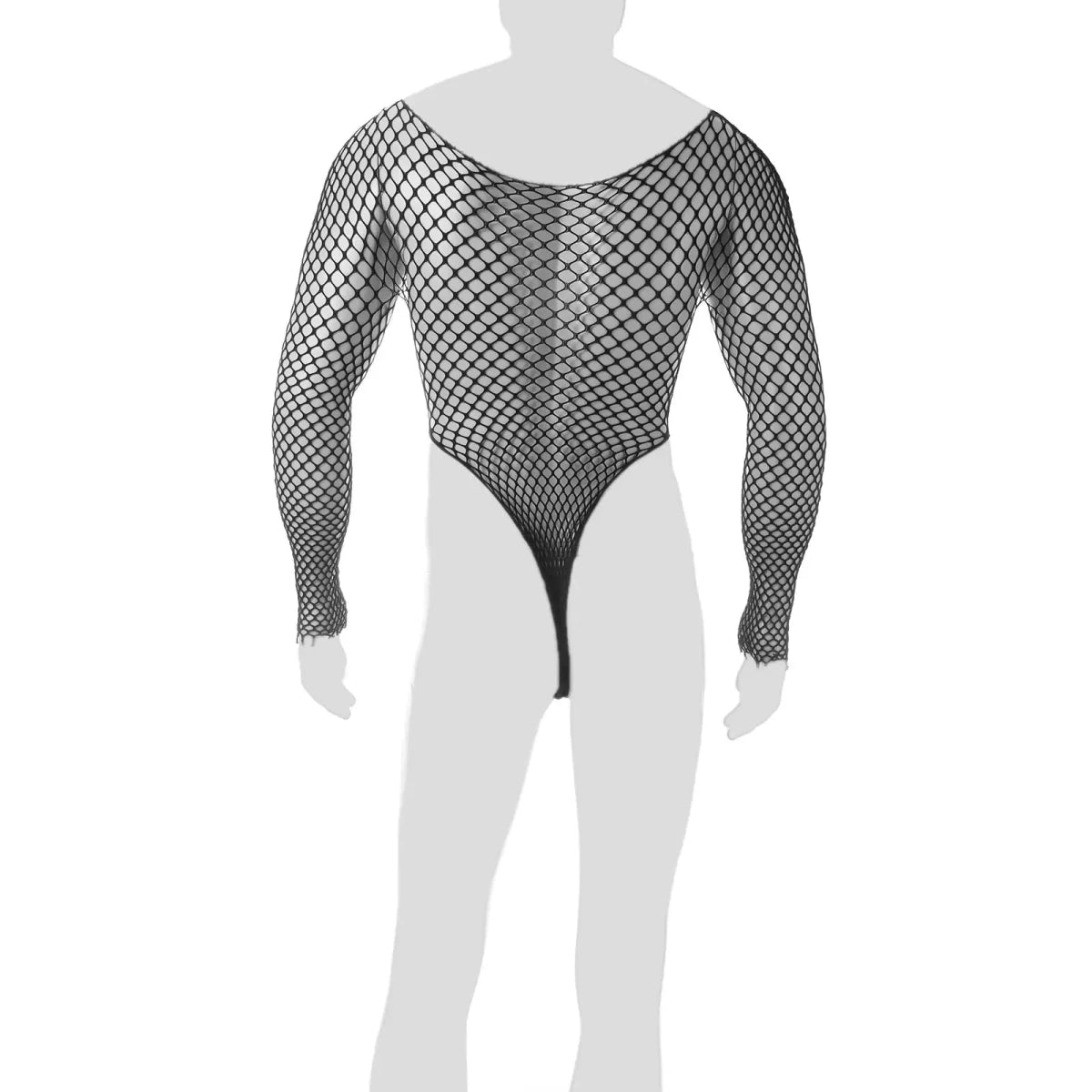 Mesh Fishnet Bodysuit Lingerie - WOWihte
