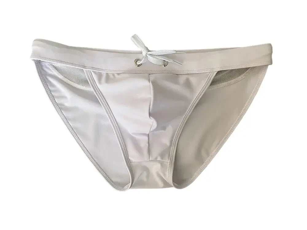 Mesh Micro Bikini Swim Briefs - WOWihte